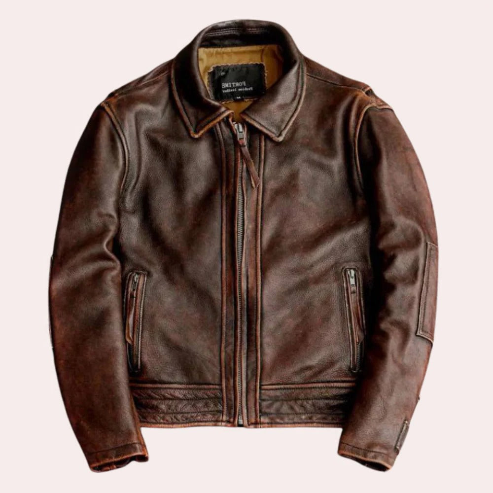 Belro premium retro men's jacket with a stylish vintage design, featuring a classic fit and bold color details.