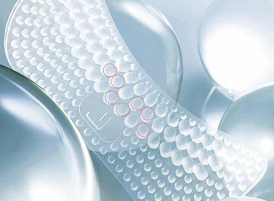 Belro silicone heel grips for footwear, shown attached inside a shoe to prevent slipping and improve fit.
