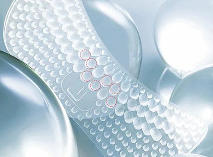 Belro silicone heel grips for footwear, shown attached inside a shoe to prevent slipping and improve fit.