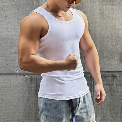 Belro men's sleeveless tee, casual sleeveless shirt in neutral color, designed for comfort and style in men's clothing