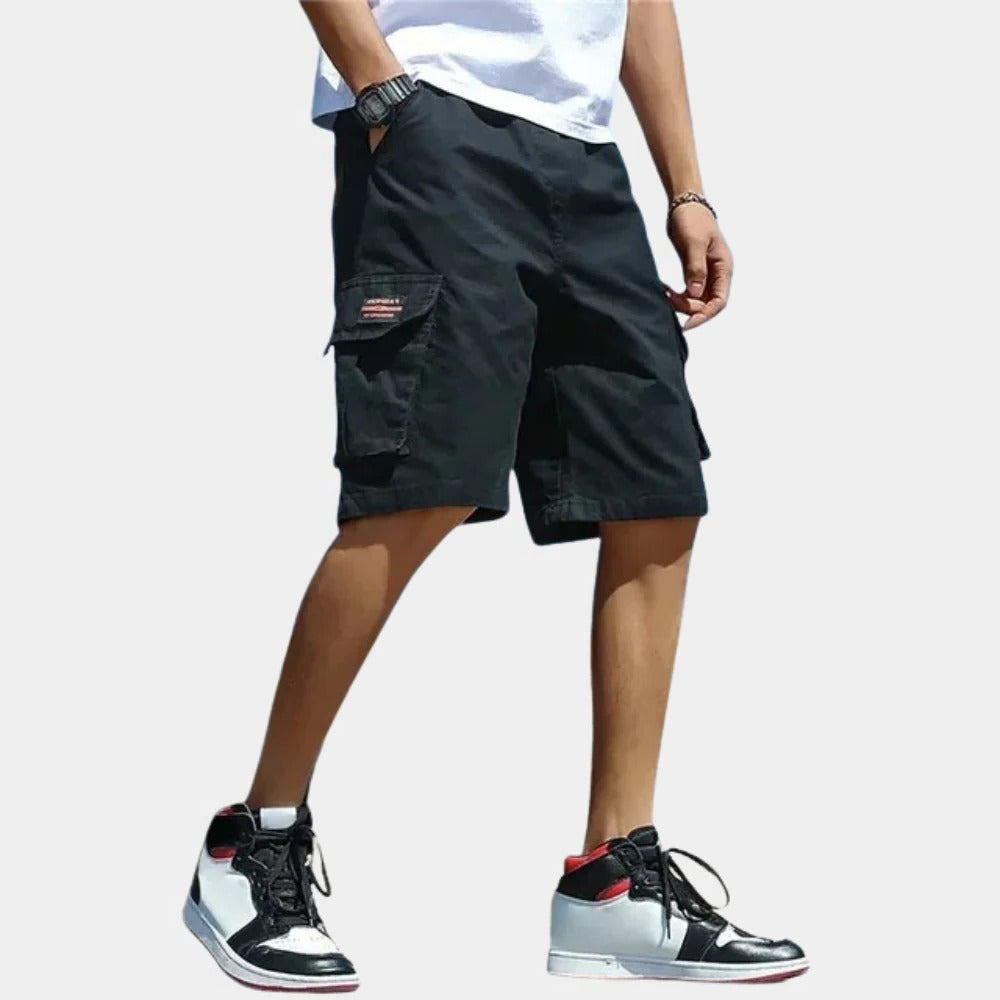 Belro men's cargo shorts with multiple pockets, casual fit, and lightweight fabric, perfect for outdoor and everyday wear.