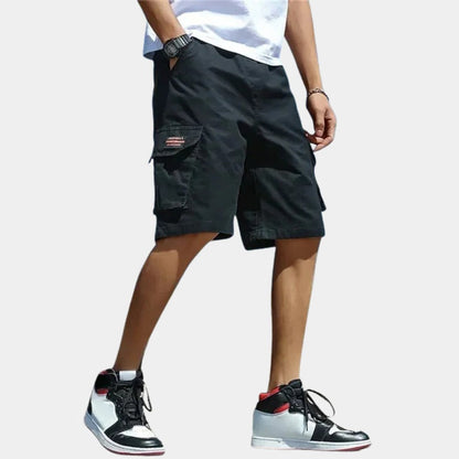 Belro men's cargo shorts with multiple pockets, casual fit, and lightweight fabric, perfect for outdoor and everyday wear.