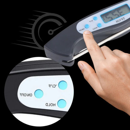 Belro digital food thermometer with a digital display, designed for accurate temperature readings in cooking and food safety.