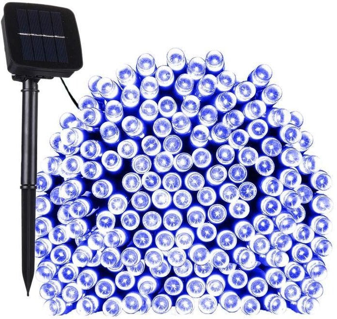Belro 17-meter string of 100 LED solar-powered fairy lights suitable for outdoor home and garden decoration.