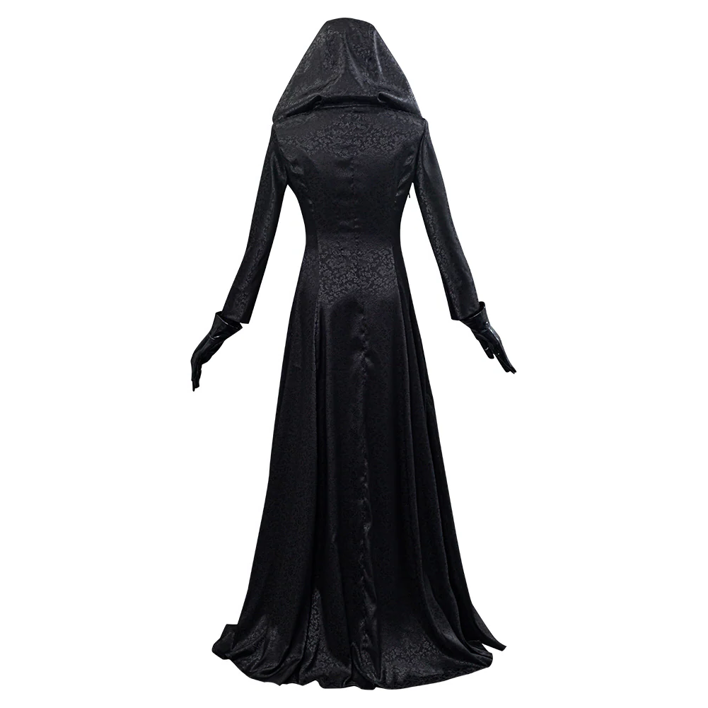 Belro Evil Village Vampire Lady cosplay dress with dark, gothic design featuring intricate details and flowing fabric.