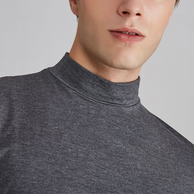 Belro casual cotton men's shirt with a fashionable fit, featuring a classic collar and button-down front, in a neutral color.