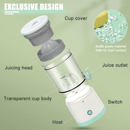 Belro USB charging portable juicer with sleek design, compact kitchen appliance for fresh smoothies and juices on the go.