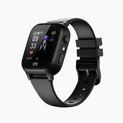 Belro GPS smartwatch for kids with colorful display, showing time and navigation icons on a child's wrist for safety and fun.