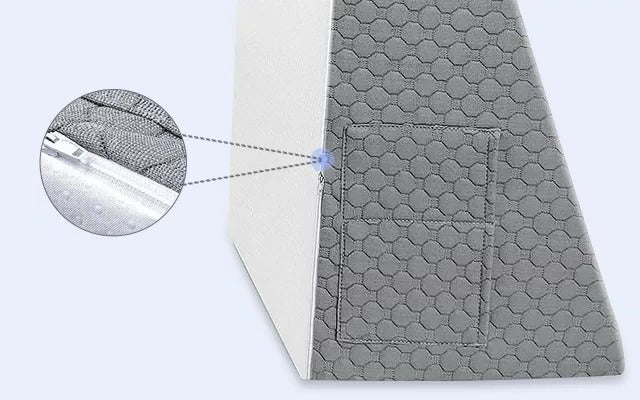 Belro Triangle Memory Foam Wedge Pillow for sleeping, supportive health and beauty pillow for elevating the head and improving comfort.
