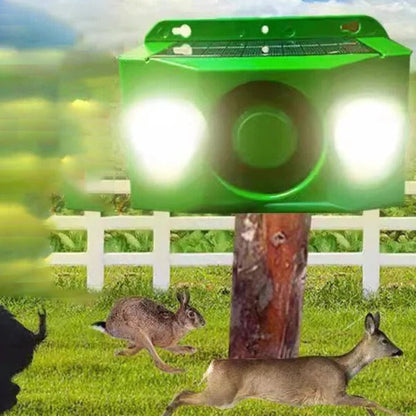 Belro Beast Repellent Solar Warning Lights for outdoor pest control, with bright flashing lights to deter animals in garden or yard.