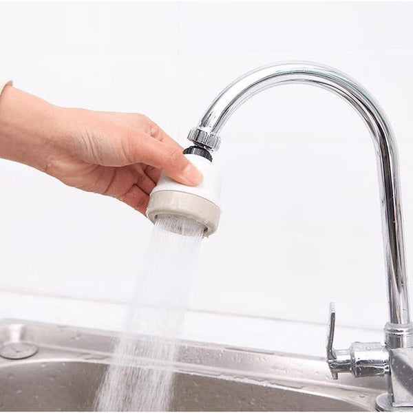 Belro rotating faucet attachment with three spray modes, featuring a sleek design and durable hardware for versatile kitchen use.
