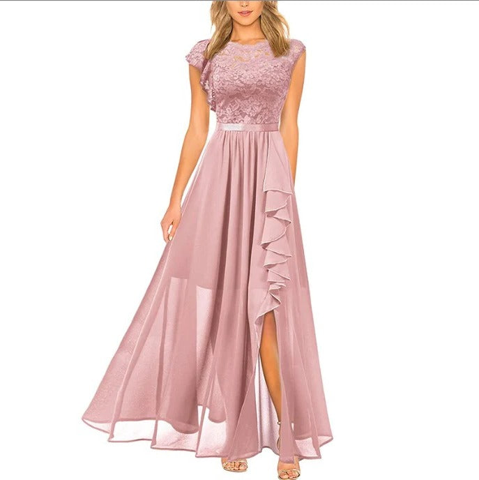 Elegant women's dress by Belro featuring a stylish, flowing design perfect for formal occasions.