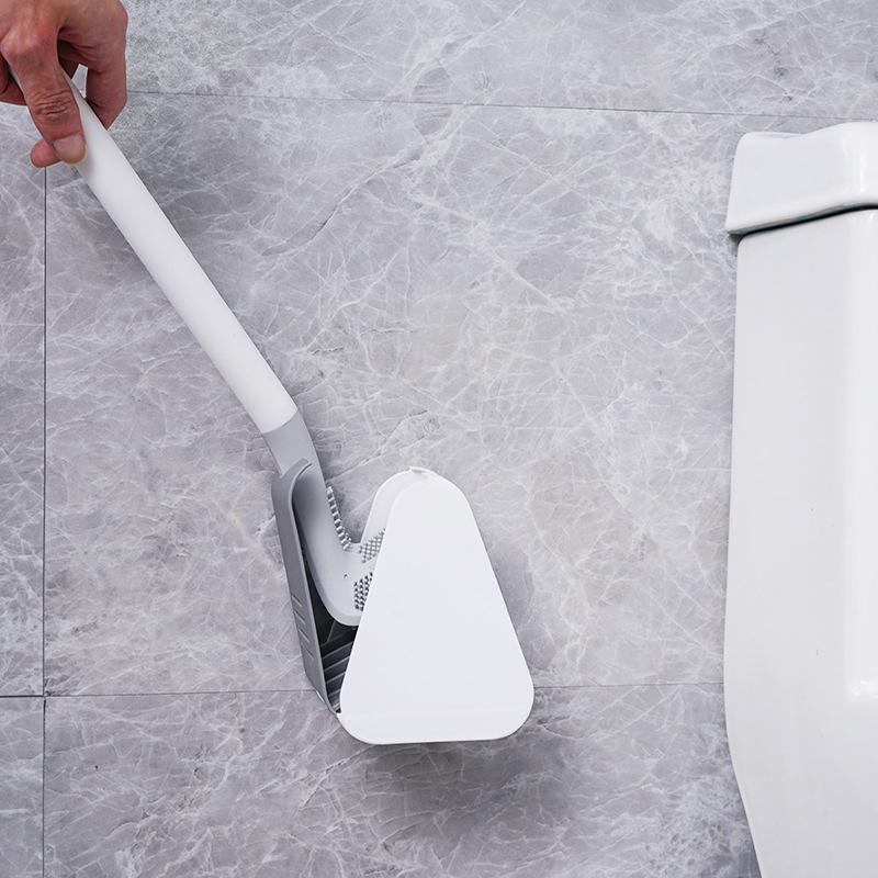 Belro Ultimate Toilet Cleaning Brush with sturdy handle and bristles for effective cleaning, shown in a bathroom setting.