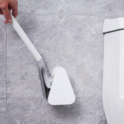 Belro Ultimate Toilet Cleaning Brush with sturdy handle and bristles for effective cleaning, shown in a bathroom setting.