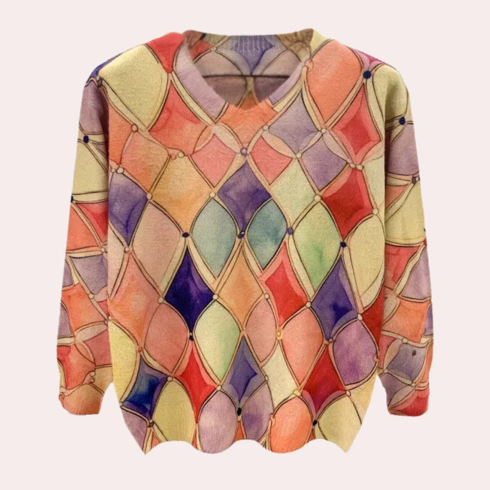 Elegant women’s automotive sweater by Belro with a stylish, cozy design in soft fabric, perfect for casual wear.