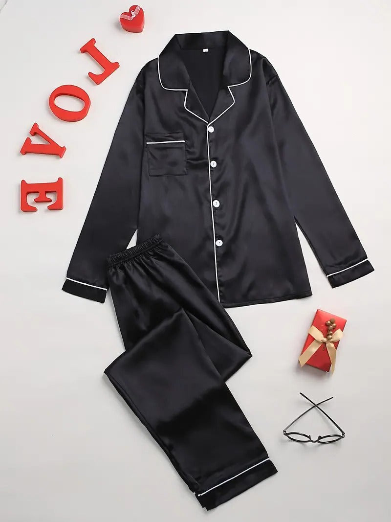 Belro high-quality women's pajama set featuring soft fabric, long sleeves, and matching pants for comfortable sleepwear.