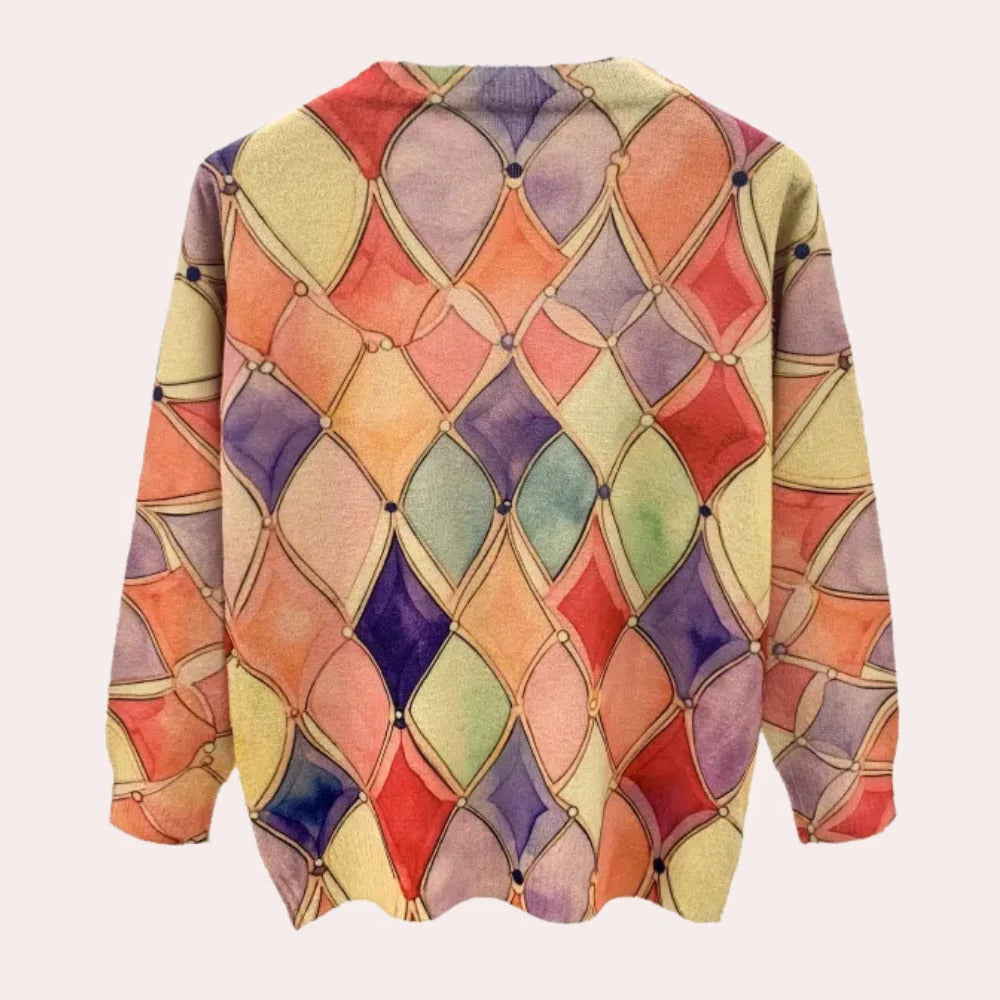 Belro elegant women's sweater, featuring automotive-inspired design with a stylish, comfortable fit for casual wear.