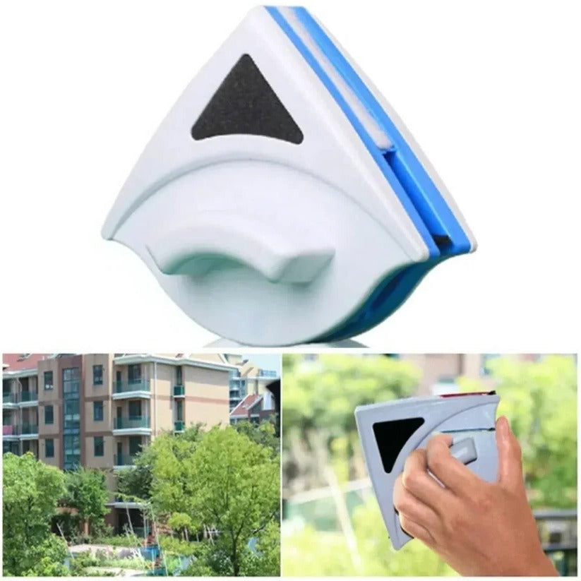 Belro dual-sided magnetic window cleaner with ergonomic handle and durable cleaning pads for easy outdoor and indoor glass cleaning.