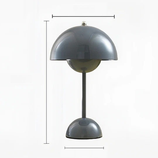 Belro Nordic Mushroom Lamp emitting soft light, modern design for cozy night lighting in a contemporary home decor setting.