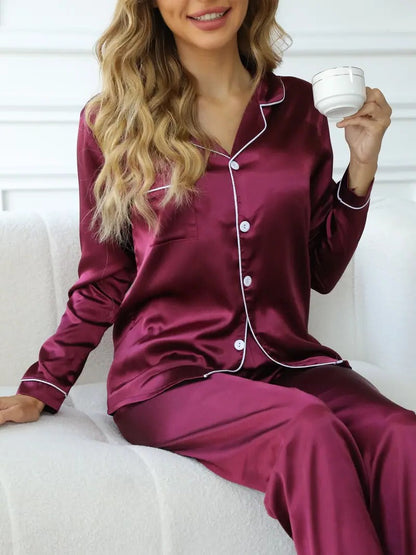 Belro high-quality women's pajama set with soft fabric, featuring a relaxed fit and comfortable sleepwear design.