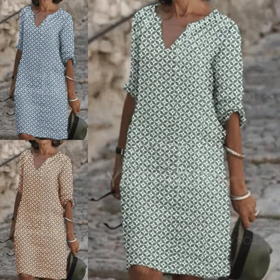 Elegant Belro dress featuring a stylish design, perfect for any occasion, with a comfortable fit and flowing fabric.