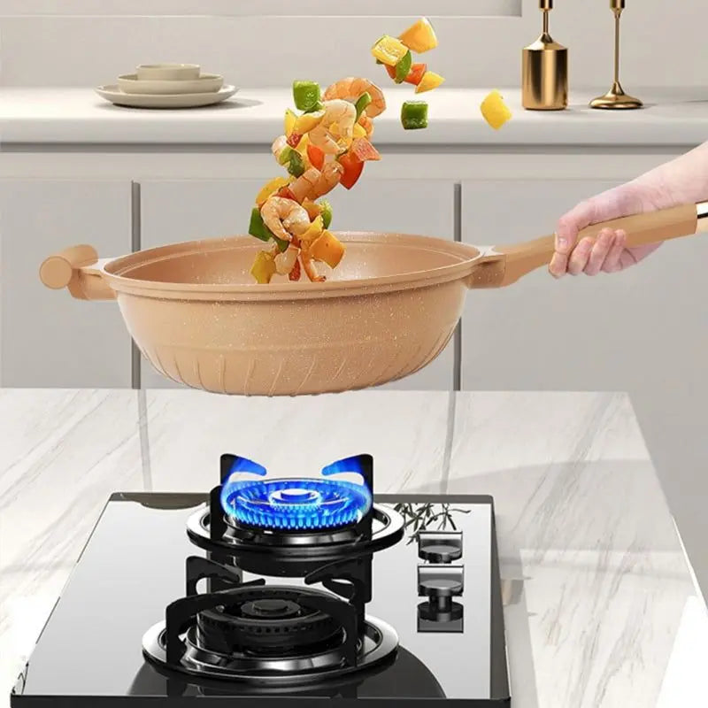 Belro Ultimate Wok Cooker for home and kitchen use, featuring a sturdy design and adjustable temperature controls.