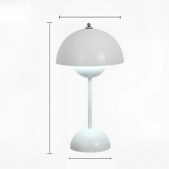 Belro Nordic Mushroom Lamp emitting soft glow, modern night light with a mushroom-shaped design for cozy ambiance.