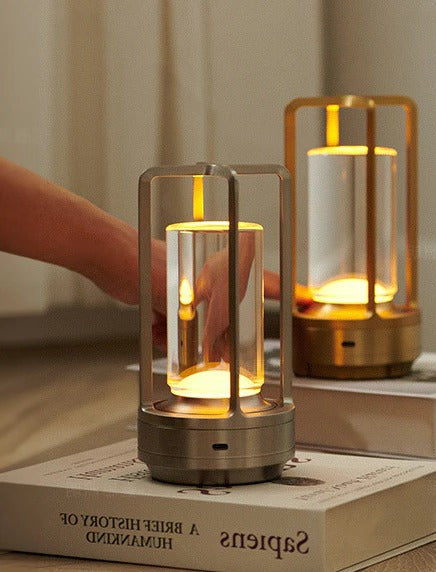 Belro modern cordless Nordic table lamp with sleek design, providing soft ambient lighting for desks or bedside tables.