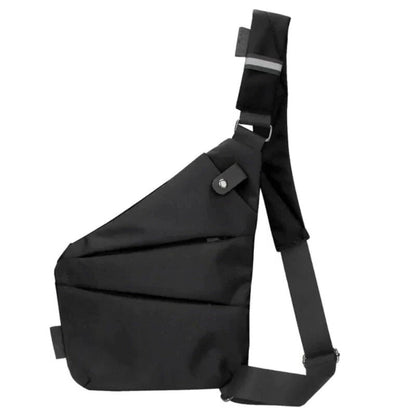 Belro unisex anti-theft crossbody bag with secure zipper and adjustable strap, designed for everyday use and travel security.