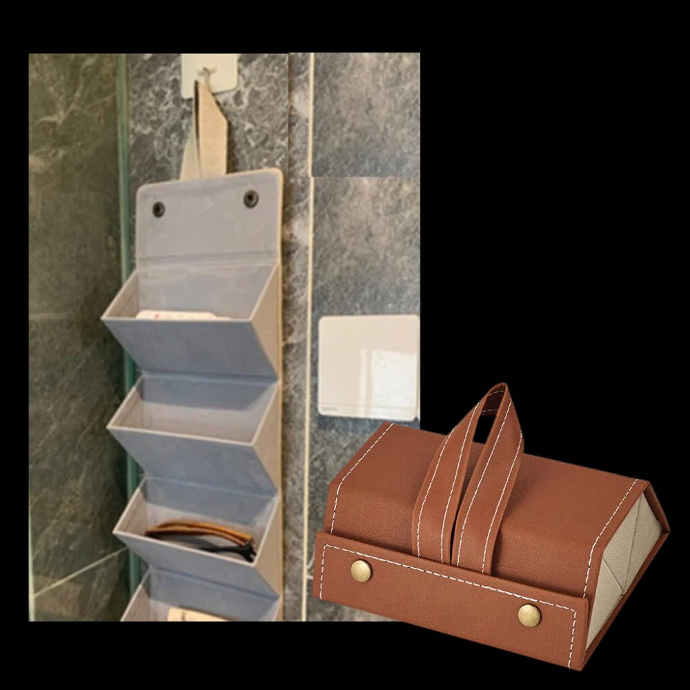 Belro eyewear storage box for organizing glasses, featuring a sleek design and multiple compartments for health and beauty accessories.