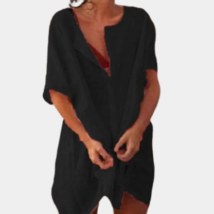 Belro summer dress for women featuring a flowy, sleeveless design with floral patterns, perfect for warm weather.