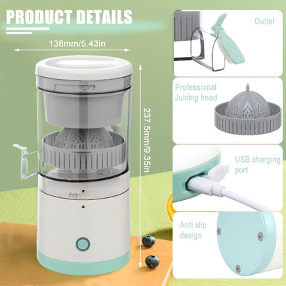 Belro portable USB charging juicer with sleek design, compact for easy use at home or on the go.