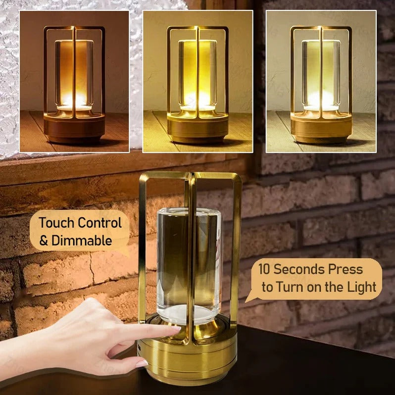 Belro modern cordless Nordic table lamp with sleek design, used as a night light in a contemporary home setting