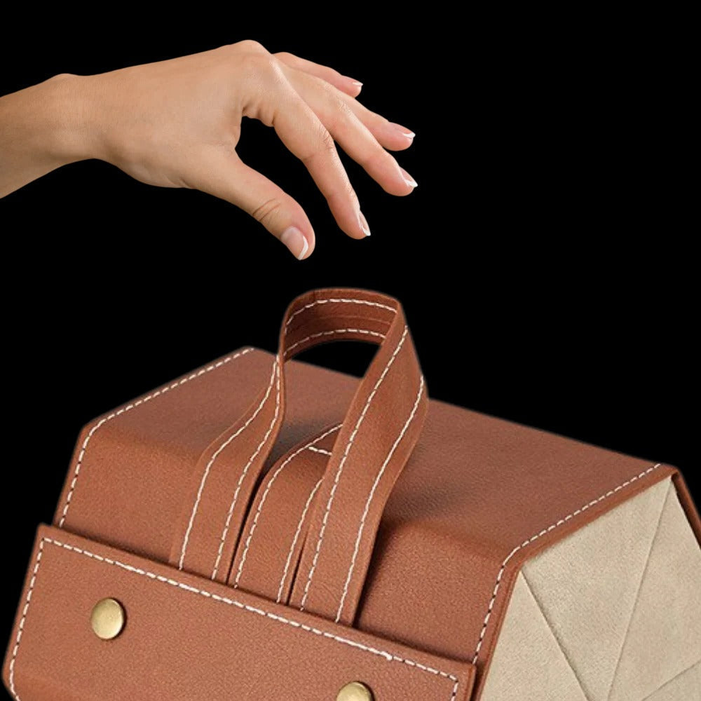 Belro eyewear storage box for health and beauty, with compartments to organize glasses and accessories.