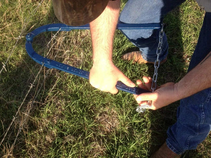 Belro Texas Fence Fixer tool for repairing fences, with durable metal construction and ergonomic handle.