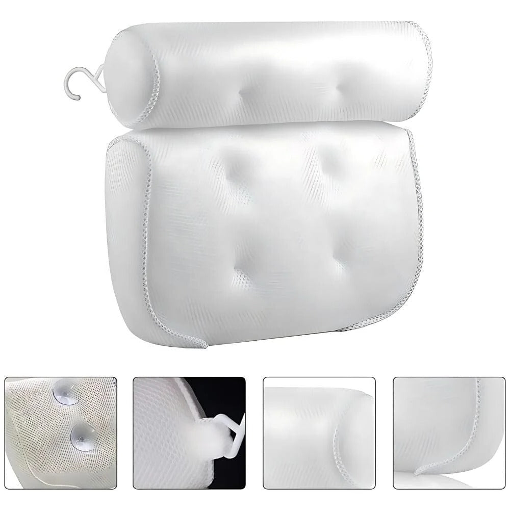 Belro relaxing bath cushion headrest and back pillow for bathtub, soft and supportive for a comfortable bath experience.