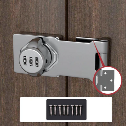 Belro household cabinet password lock mounted on a wooden cabinet door for secure storage.