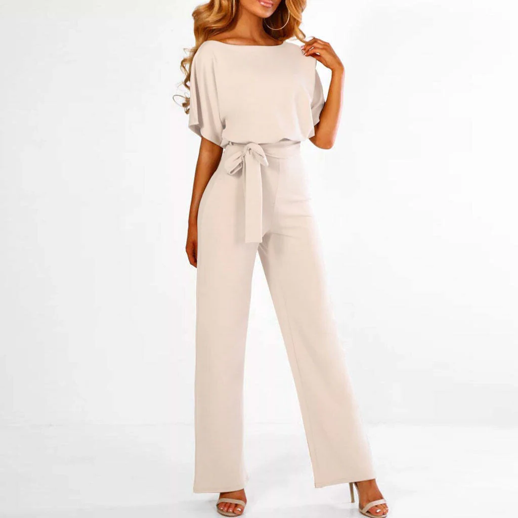 Belro simple and chic jumpsuit, stylish clothing with a modern fit, displayed on a hanger in a well-lit setting.