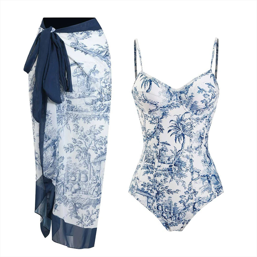 Belro stylish swimsuit set featuring a colorful, fitted bikini top and matching bottoms perfect for swimming and beachwear.
