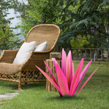 Belro Agave Americana metal decorative plant for home and garden decor, featuring a detailed, artistic metal plant design.