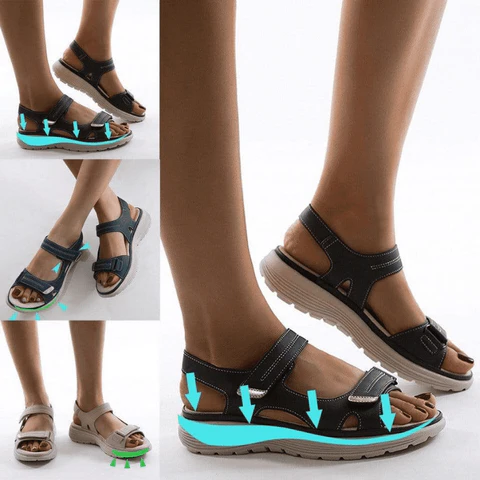 Belro women's orthopedic sandals with adjustable straps, featuring supportive soles for optimal comfort and everyday wear.