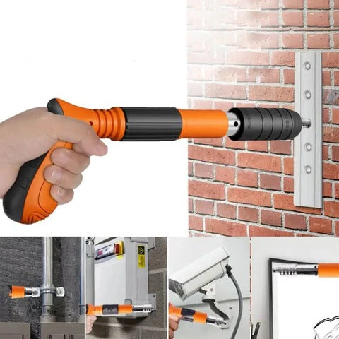Belro Air Nailer Gun for tools and hardware, showing the pneumatic nailer with trigger and air hose connection.