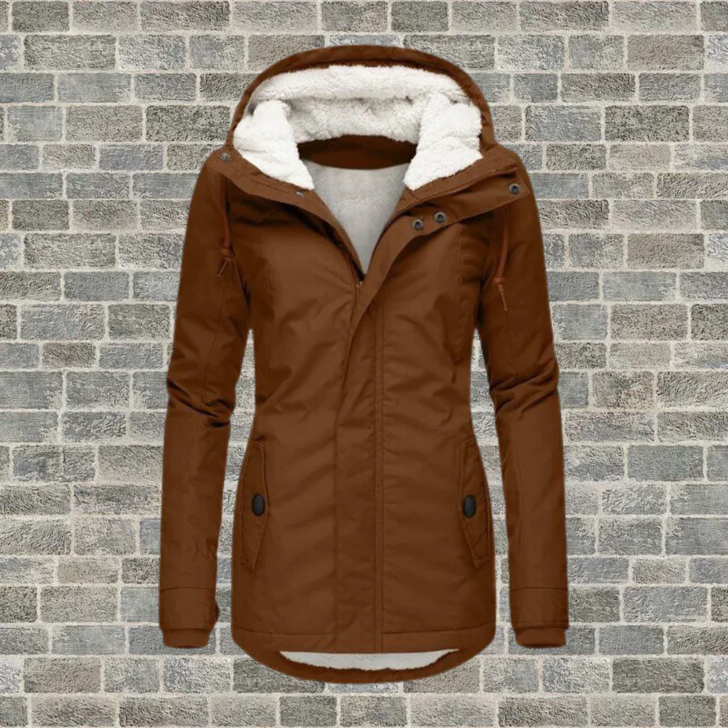 Belro pleated cotton coat with hood, showing a stylish, lightweight jacket with a gathered design and functional hood.