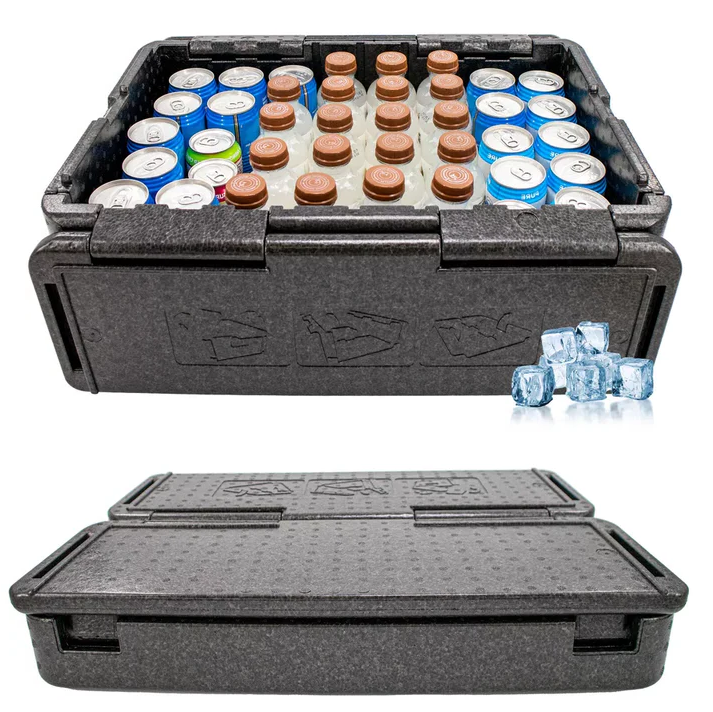 Belro Chill Chest Cooler showing a portable, compact cooler with a lid and handle, ideal for home and outdoor use.