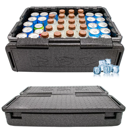 Belro Chill Chest Cooler showing a portable, compact cooler with a lid and handle, ideal for home and outdoor use.