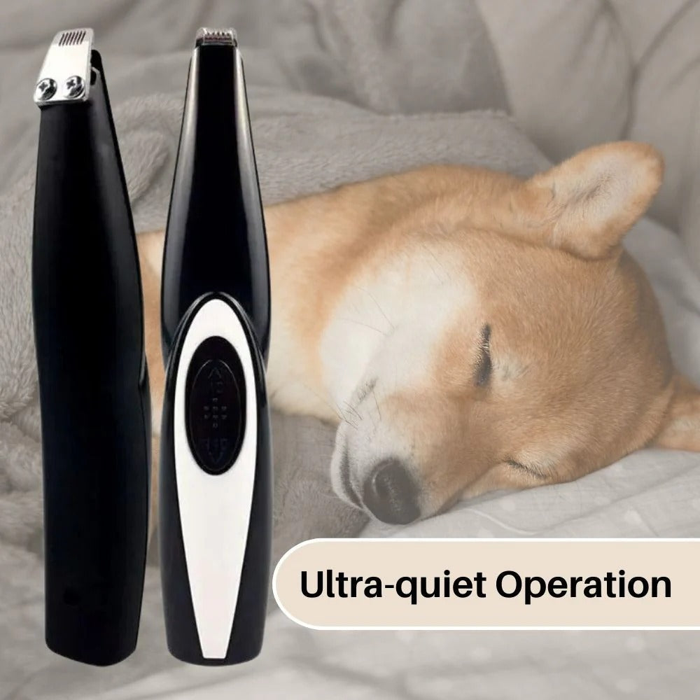 Belro Precision Pet Grooming Trimmer accessory with metal blades and ergonomic design for pet grooming and trimming.