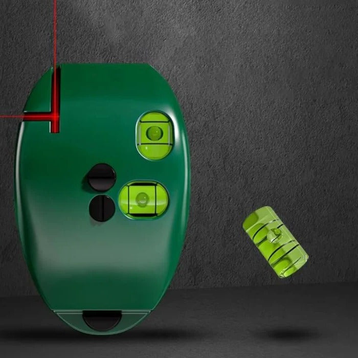 Belro precision laser level for measuring perfect 90° angles, ideal for construction and DIY projects, with clear laser lines.