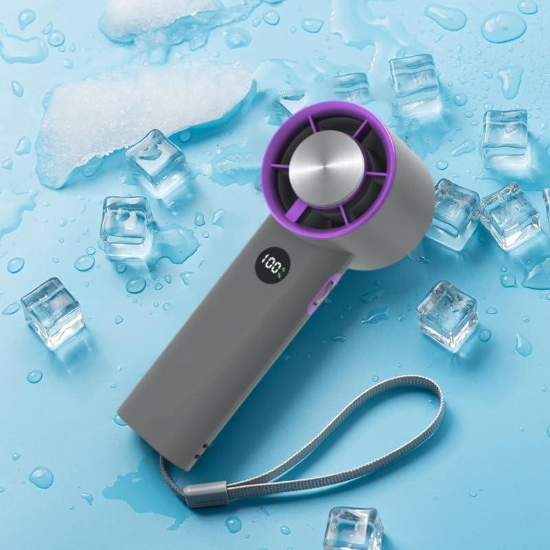 Belro portable handheld fan for outdoor use, compact design with adjustable settings, ideal for home and garden activities.