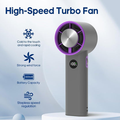 Belro portable handheld fan for outdoor use, compact design with adjustable settings, ideal for home and garden activities.