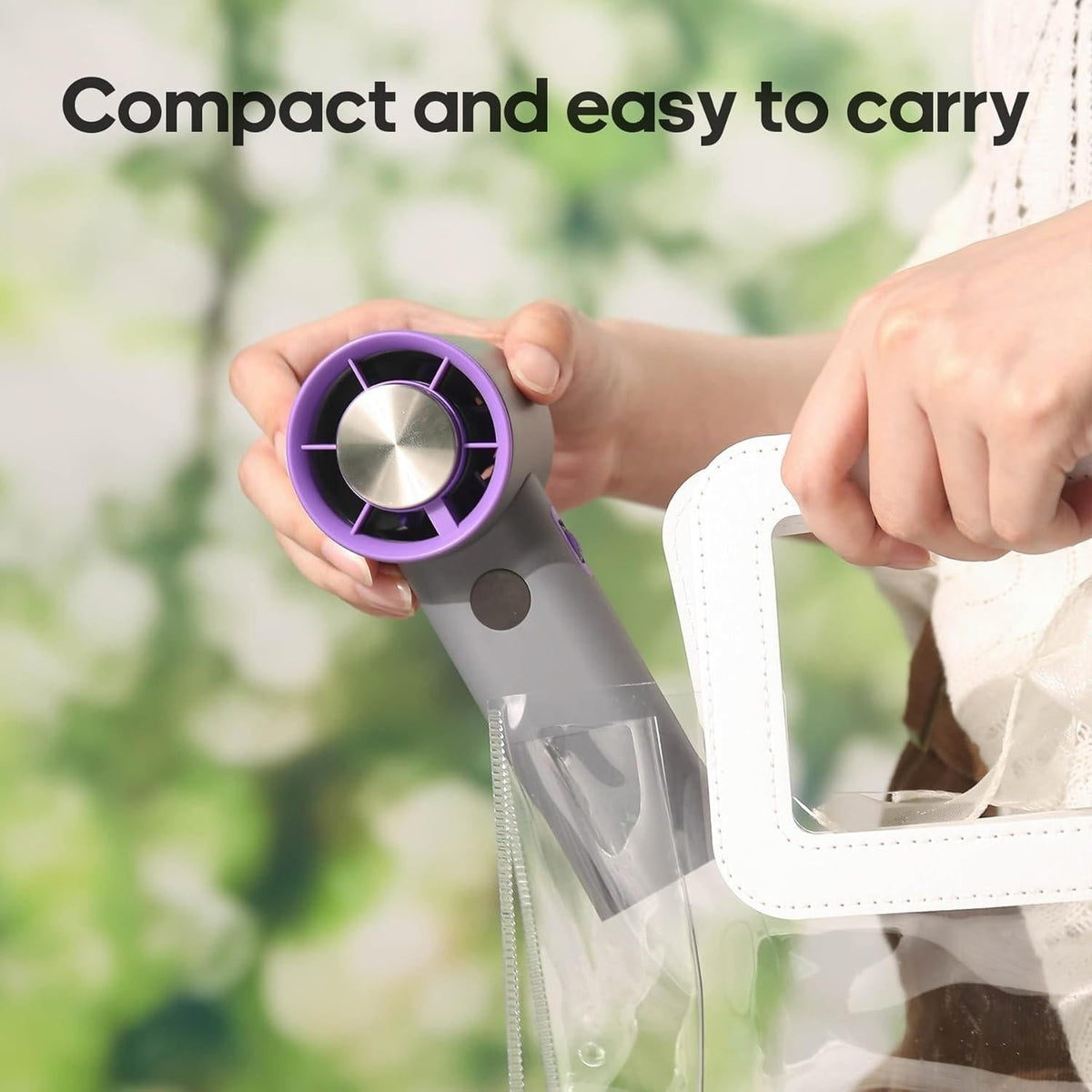 Belro portable handheld fan for outdoor use, compact design with adjustable settings, ideal for outdoor activities and cooling.